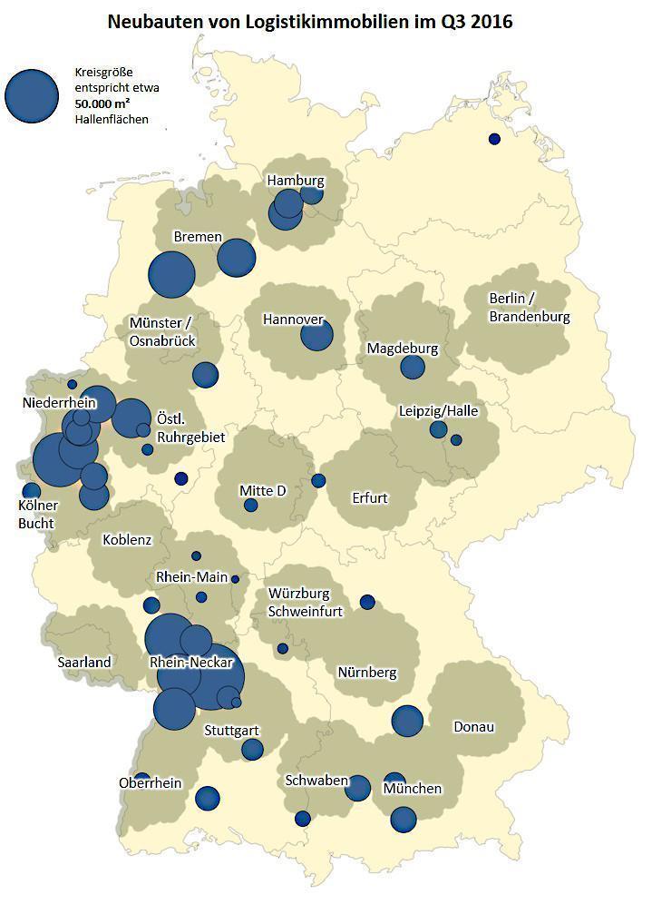 Die Neubaudynamik auf dem Logistikimmobilienmarkt nimmt im dritten Quartal Fahrt auf Bild