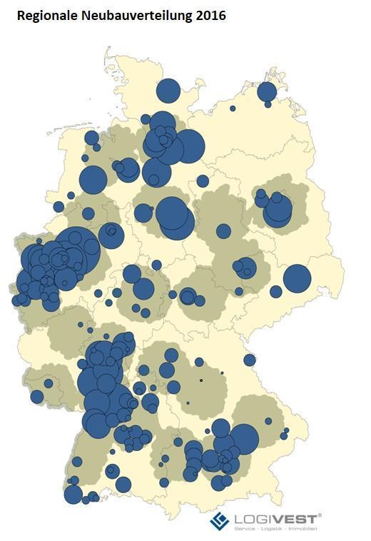 Logistikimmobilien-Seismograph Q4 2016: Niederrhein erneut dynamischster Logistikstandort Deutschlands Bild